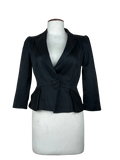 Shop Premium Women Bolero Coatt by Coast | Preloved Branded Clothes | Black Cotton | Womens | OTS Thrift Store Peshawar Pakistan