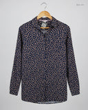 UK Imported secondhand Button Down Shirt - Joules brand, Navy Blue Polyester, Premium condition, for Womens - Online Thrift Store Lahore Pakistan