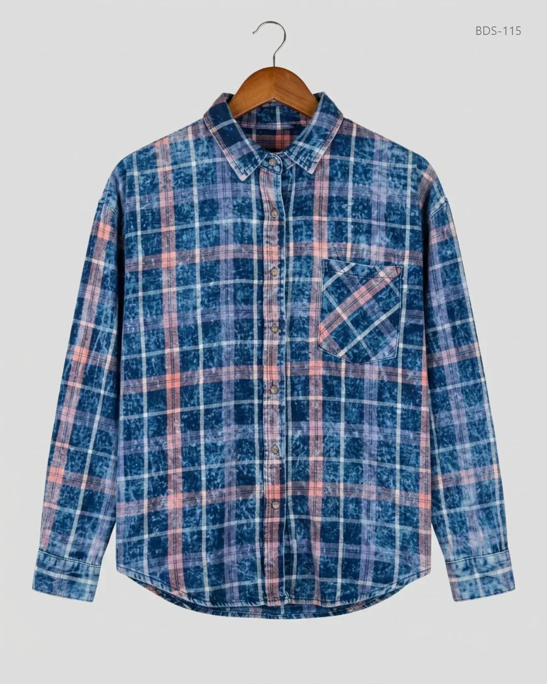 Button Down Shirt | DENIM Co | Preloved Branded | Blue Cotton | Premium | OTS Thrift Store Islamabad Pakistan