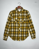 Shop Premium Button Down Shirt by PASSPORT | Preloved Branded Clothes | Yellow Polyester | Women | OTS Thrift Store Karachi Pakistan