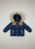 UK Imported secondhand Winter Boys Jackets - chicco brand, Brown&blue Cotton, Premium condition, for Boys - Online Thrift Store Islamabad Pakistan