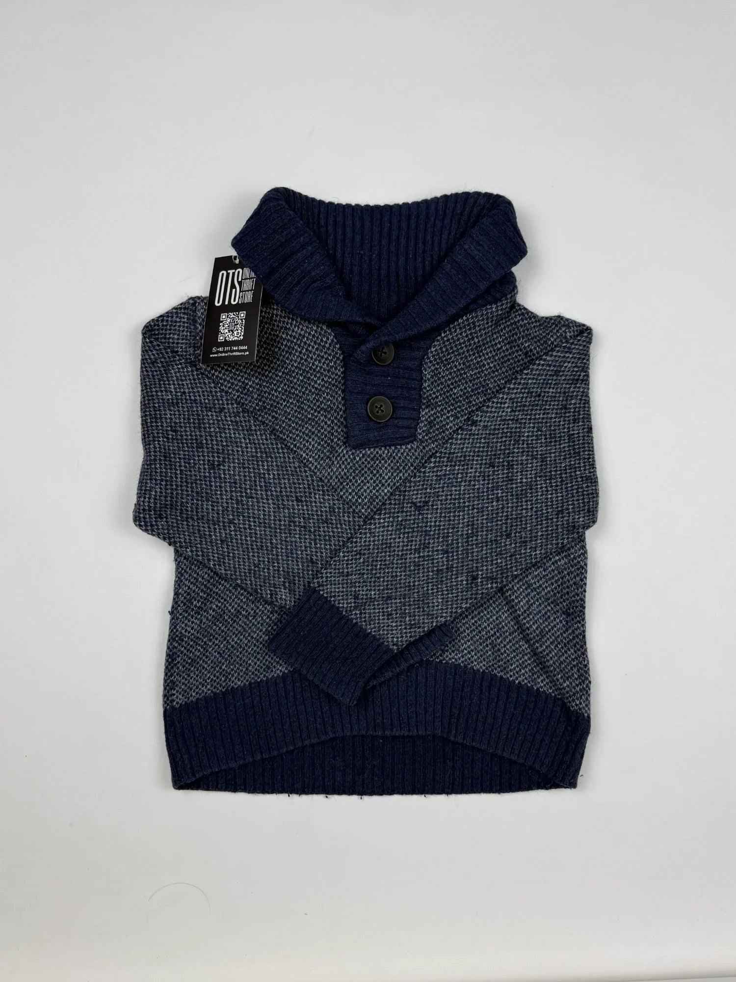 UK Imported secondhand Boys Sweaters - H&M brand, RoyalBlue Acrylic, Excellent condition, for Boys - Online Thrift Store Lahore Pakistan