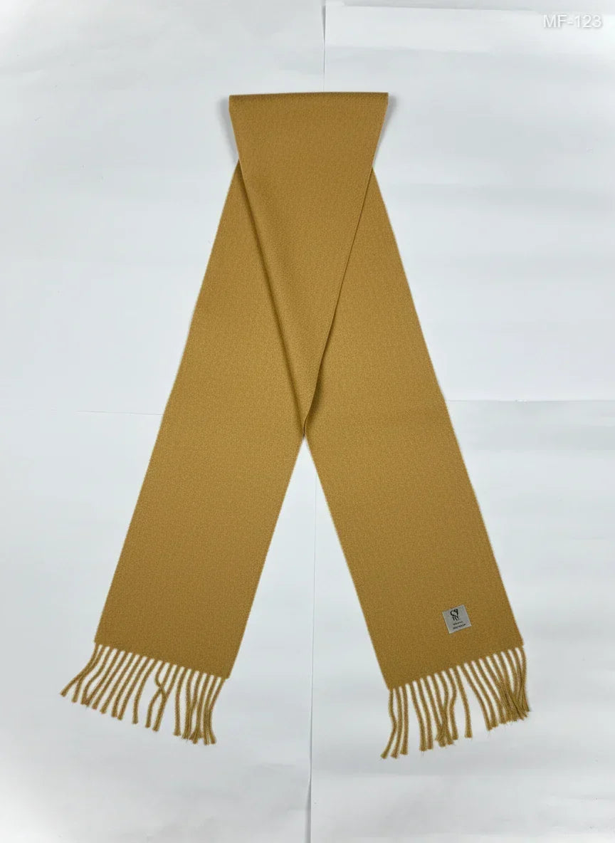 UK Imported secondhand - Mustard Acrylic Muffler & Scarf, Premium Plus condition, for Unisex - Online Thrift Store Karachi Pakistan