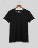 Preloved Excellent Mens Tshirts by IDENTIC, Black Cotton for Mens - OTS Thrift Shop Peshawar Pakistan