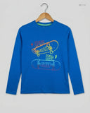UK Imported secondhand Boys Summer Tops - DUNNES STORES brand, Blue Cotton, Premium condition, for Boys - Online Thrift Store Islamabad Pakistan
