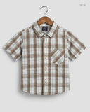 Secondhand Branded Boys Summer Tops by Next, Brown Cotton fabric, Premium condition, for Boys - Online Thrift Shop Peshawar Pakistan