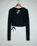 Summer Crop Tops | Nastaygal | Preloved Branded | Black Cotton | Premium | OTS Thrift Store Lahore Pakistan