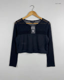 Premium Condition Summer Crop Tops | Preloved Topshop | Black Polyester | Thrift Shop for Womens Islamabad Pakistan | OTS