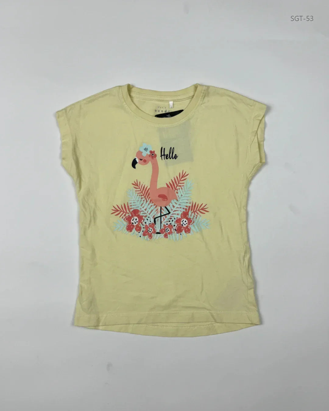 Preloved Premium Girls Summer Tops by Cut Label, Yellow Cotton for Girls - OTS Thrift Shop Lahore Pakistan