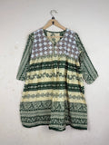 Premium Condition Summer Kurti | Preloved Unknown | Beige GREEN LAWN | Thrift Shop for Womens Lahore Pakistan | OTS