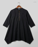 Secondhand Branded Summer Kurti by EGO, Black Lawn fabric, Premium condition, for Womens - Online Thrift Shop Islamabad Pakistan