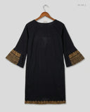 Shop Excellent Condition Black Lawn Summer Kurti by BAU for Womens at OTS - Online Thrift Store Pakistan (SK-164)