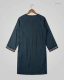 Buy Black Lawn Summer Kurti by CUT LABEL - Premium condition for Womens | Preloved OTS Pakistan (SK-181)