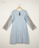 Buy Excellent Summer Kurti in Grey soft cotton by CUT LABEL for Womens | OTS Thrift Store Pakistan