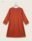 Buy Premium Summer Kurti in Orange LAWN by SQUENCE for Womens | OTS Thrift Store Pakistan