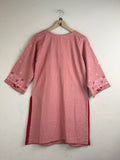 Buy Coral Cotton Summer Kurti by Sunny dot - Premium condition for Women | Preloved OTS Pakistan (SK-53)