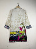 Buy Beige Lawn Summer Kurti by Cut Label - Premium condition for Women | Preloved OTS Pakistan (SK-97)