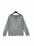 Winter Cardigans & Sweaters | Cut label | Preloved Branded | Gray Cotton | Premium | OTS Thrift Store Lahore Pakistan