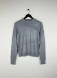 Secondhand Branded Winter Crop Tops by H&M, Grey Viscose fabric, Premium condition, for Women - Online Thrift Shop Karachi Pakistan