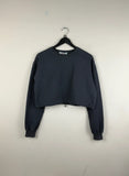 UK Imported secondhand Winter Crop Tops - portobello pzink brand, Black Cotton, Premium condition, for Women - Online Thrift Store Peshawar Pakistan