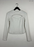 Shop Premium Winter Crop Tops by Missguided | Preloved Branded Clothes | Beige Polyester | Women | OTS Thrift Store Karachi Pakistan