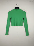 Winter Crop Tops | Primark | Preloved Branded | Green Cotton | Premium | OTS Thrift Store Lahore Pakistan