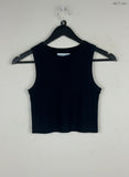 Winter Crop Tops | Primark | Preloved Branded | Black Polyester | | OTS Thrift Store Karachi Pakistan