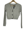 UK Imported secondhand Winter Crop Tops - H&M brand, Grey Acrylic, Premium condition, for Women - Online Thrift Store Lahore Pakistan