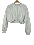 Preloved Premium Plus Winter Crop Tops by Zara, OffWhite Cotton for Women - OTS Thrift Shop Lahore Pakistan