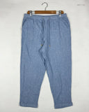 UK Imported secondhand Women Flapper Trouser - ELLEN TRACY brand, Blue Cotton, Premium condition, for - Online Thrift Store Lahore Pakistan