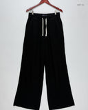 UK Imported secondhand Women Flapper Trouser - Marks & Spencer brand, Black Cotton, Premium condition, for Womens - Online Thrift Store Lahore Pakistan