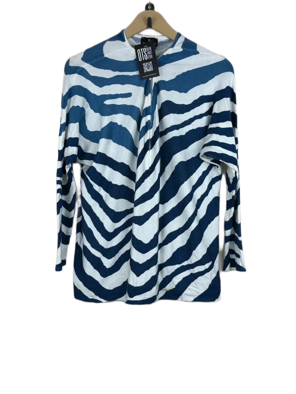 Winter Knitted Tops | Marble | Preloved Branded | Multi Viscose | Premium | OTS Thrift Store Lahore Pakistan