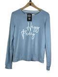 Preloved Premium Winter Knitted Tops by Sleepwear, SkyBlue Polyester for Women - OTS Thrift Shop Islamabad Pakistan