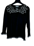Shop Premium Plus Winter Knitted Tops by Per Una | Preloved Branded Clothes | Black Acrylic | Women | OTS Thrift Store Lahore Pakistan