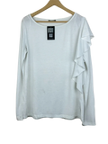 Preloved Excellent Winter Knitted Tops by Orsay, White Polyester for Women - OTS Thrift Shop Lahore Pakistan