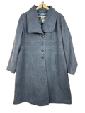 Secondhand Branded Winter Long Cardigans by Unknown, Gray Wool + Polyester fabric, Premium condition, for Women - Online Thrift Shop Lahore Pakistan