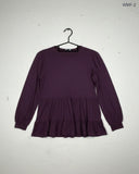 Women Maxi & Frock | New Look | Preloved Branded | Maroon Polyester | Premium | OTS Thrift Store Karachi Pakistan