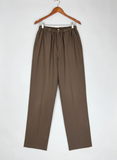 Preloved Excellent Womens Pants & Trousers by Cut Label, Brown Polyester for Women - OTS Thrift Shop Karachi Pakistan