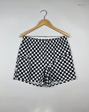 Womens Shorts | SHEIN | Preloved Branded | Black & White Polyester | Premium | OTS Thrift Store Lahore Pakistan