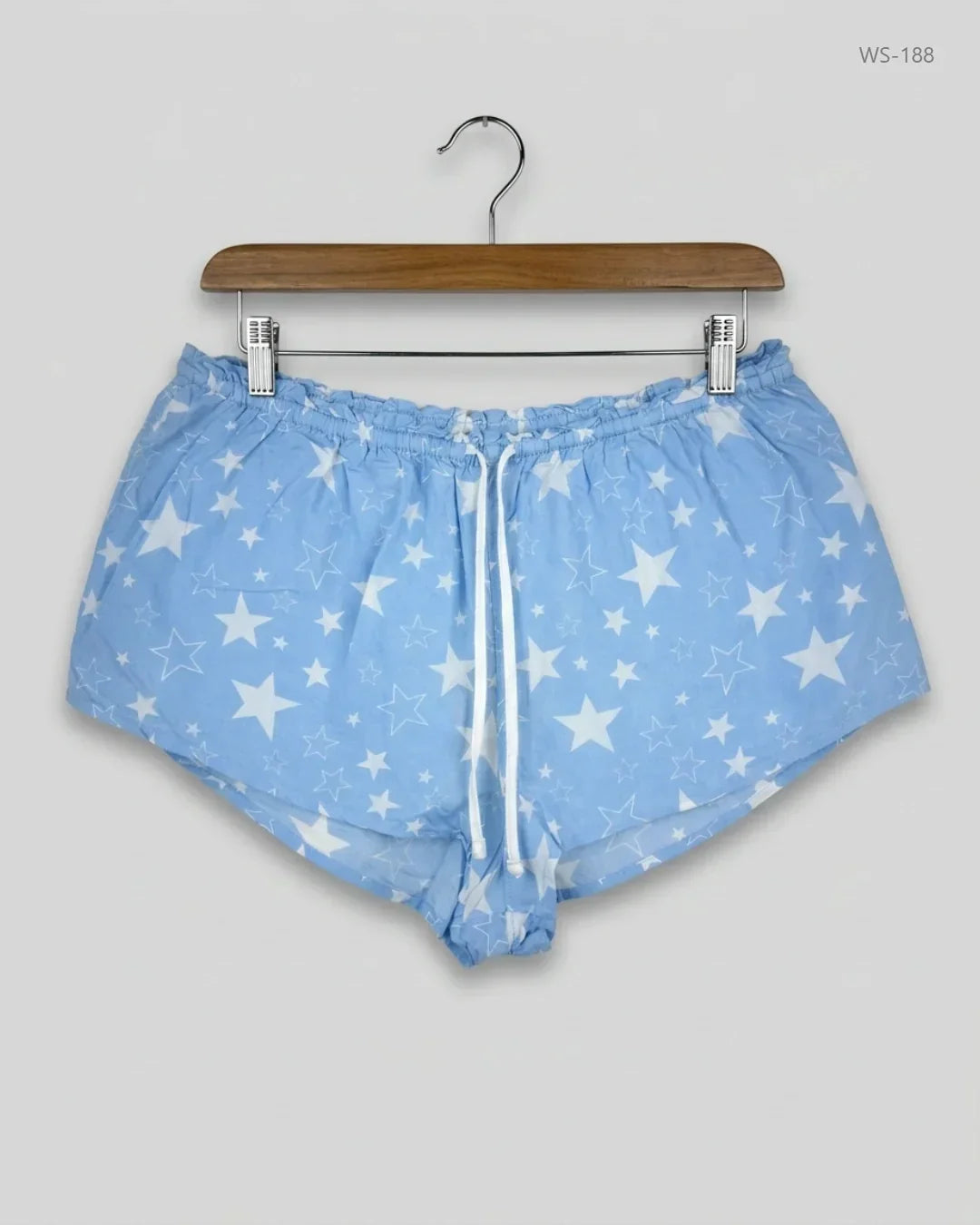 Preloved Premium Womens Shorts by BOUX, SkyBlue Cotton for Women - OTS Thrift Shop Karachi Pakistan