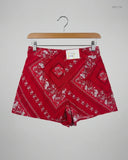 Shop Premium Plus Womens Shorts by Papaya | Preloved Branded Clothes | RED Viscose | Women | OTS Thrift Store Islamabad Pakistan