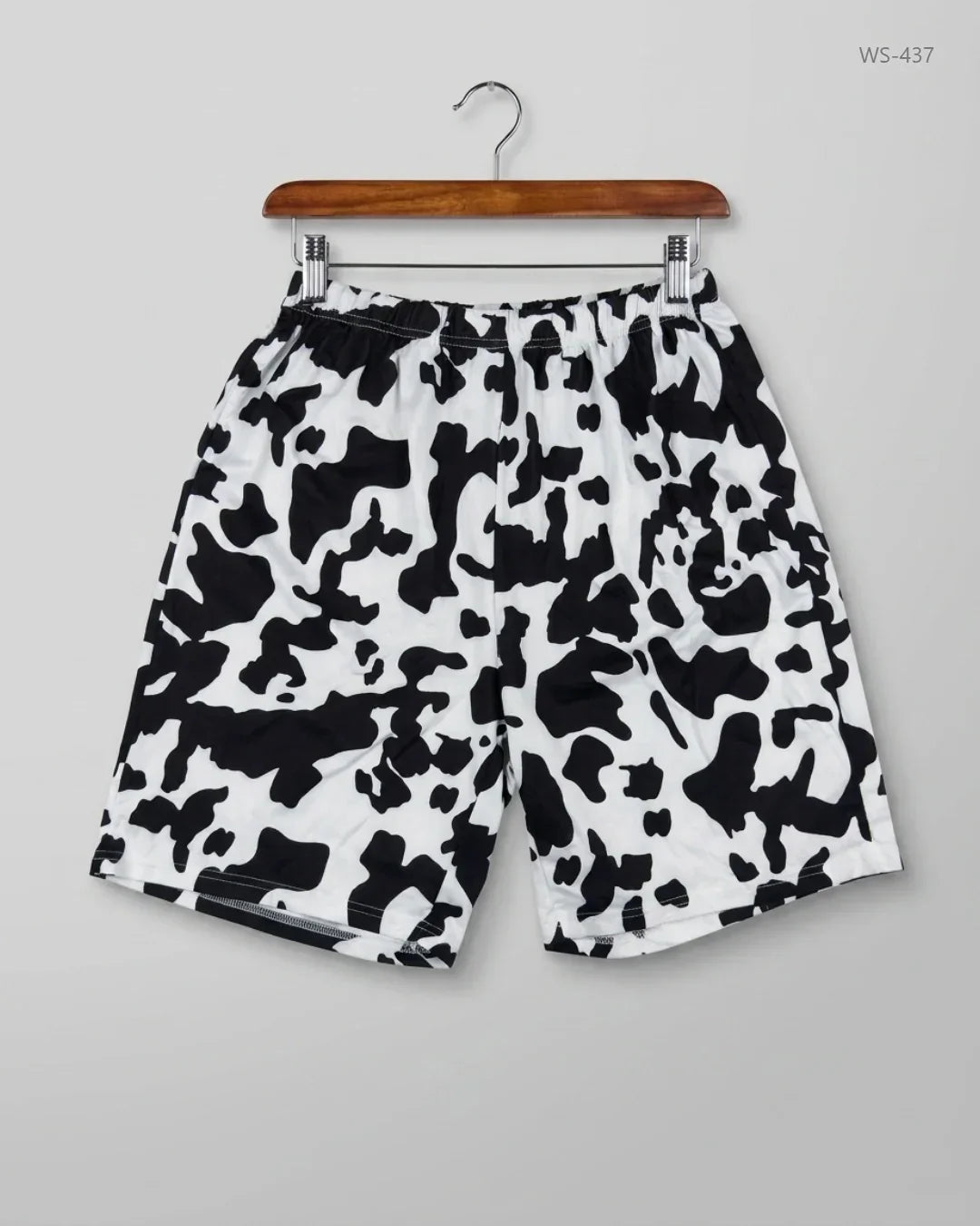 Womens Shorts | CUT LABEL | Preloved Branded | Black & White Polyester | Premium | OTS Thrift Store Islamabad Pakistan