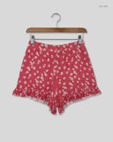 Premium Condition Womens Shorts | Preloved Boohoo | Red Polyester | Thrift Shop for Women Karachi Pakistan | OTS