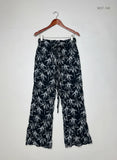 Womens Summer Trousers | Papaya | Preloved Branded | Black & White Viscose | Premium | OTS Thrift Store Peshawar Pakistan