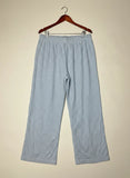 Womens Summer Trousers | Marks & Spencer | Preloved Branded | Blue Cotton | Excellent | OTS Thrift Store Karachi Pakistan