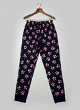 Preloved Premium Womens Summer Trousers by Cut Label, BLACK AND PINK Polyester for Womens - OTS Thrift Shop Peshawar Pakistan
