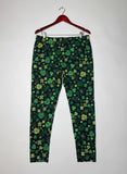 Premium Condition Womens Summer Trousers | Preloved NO BOUNDRIES | BLACK MULTI Polyester | Thrift Shop for Womens Peshawar Pakistan | OTS