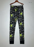 Preloved Premium Womens Summer Trousers by Disney, BLACK MULTI Cotton for Womens - OTS Thrift Shop Karachi Pakistan