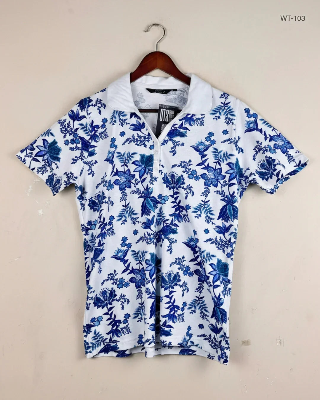 UK Imported secondhand Womens Summer Tops - ISLE brand, blue and white Cotton, Premium Plus condition, for Women - Online Thrift Store Islamabad Pakistan