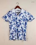 UK Imported secondhand Womens Summer Tops - ISLE brand, blue and white Cotton, Premium Plus condition, for Women - Online Thrift Store Islamabad Pakistan